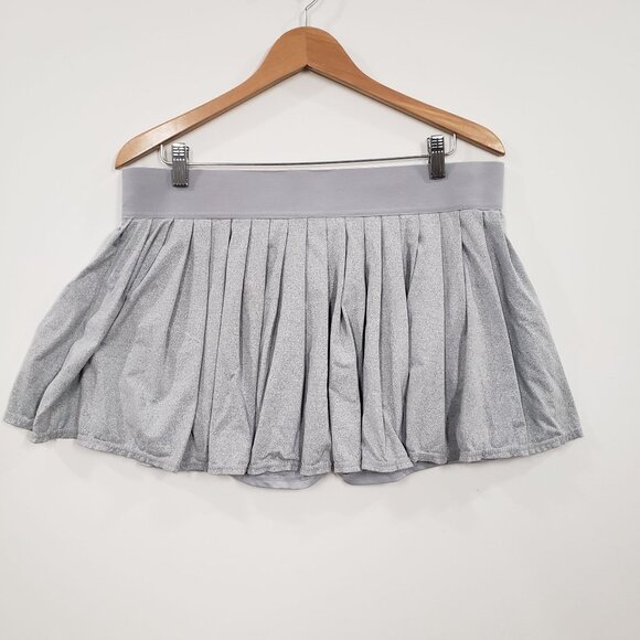 Kyodan Womens Athletic Pleated Skort Light Gray Size XL Tennis Athleisure Casual - Picture 2 of 8